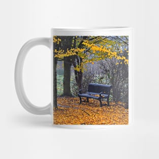 Fall Park Bench Mug